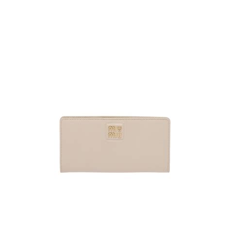 miu miu madras geldbörse|Large Madras leather wallet .